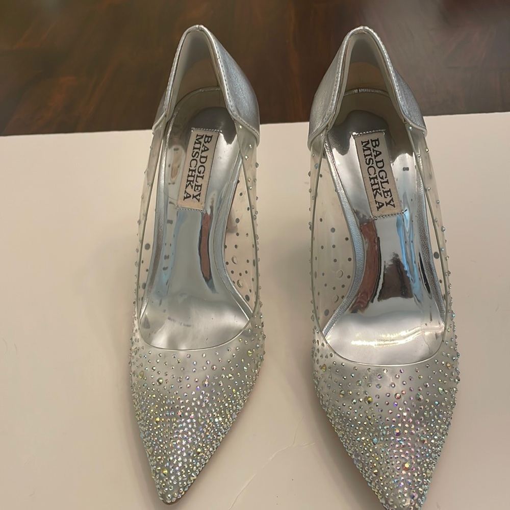 Badgley Mischa Silver High Heels